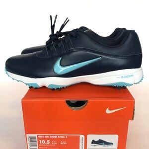 Nike Air Zoom Rival 5 Navy and Light Blue Golf Shoes Size 10.5